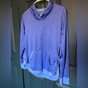 FREE2B LADIES HOODIE PULLOVER ATHLETIC WESR SIZE LARGE BLUE FREE COUNTRY.